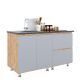 Tủ bếp dưới 1m4 hiện đại gỗ cao su TBD68011 Tủ bếp dưới 1m4 hiện đại gỗ cao su TBD68011