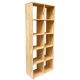 Kệ sách ô vuông 70x30x174cm 5 tầng 10 ngăn gỗ cao su KS68147