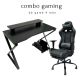 Bộ Bàn Ghế Gaming Đen Kèm Phụ Kiện CBG68025 Bộ Bàn Ghế Gaming Đen Kèm Phụ Kiện CBG68025