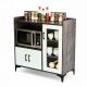 Tủ phòng ăn nhỏ gọn gỗ cao su chân sắt TPA001