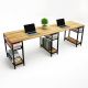 Bàn làm việc cụm 2 chân kết hợp kệ BD68089