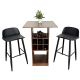 Bộ bàn ghế bar 2 người kết hợp tủ rượu CBCF205