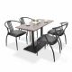 Bộ bàn chữ nhật 4 ghế nhà hàng, cafe - CBCF240
