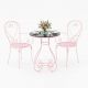Bộ bàn ghế cafe, bàn ghế ngoài trời sắt hoa văn CBCF230