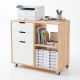 Tủ hồ sơ di động 80x40x70cm gỗ cao su TCN68041