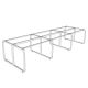 Chân sắt lắp ráp cụm 8 người ngồi 360x120cm hệ Minimal HCMN008