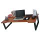 Bàn làm việc ngồi bệt 120x60cm gỗ cao su chân gấp SPD68001