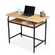Bàn làm việc có ngăn để sách 100x50cm gỗ cao su khung sắt BD68099