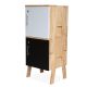 Bộ 2 tủ cá nhân cửa khóa xếp chồng 40x40x72cm gỗ cao su TCN68042 Bộ 2 tủ cá nhân cửa khóa xếp chồng 40x40x72cm gỗ cao su TCN68042