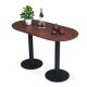 Bàn cafe hình Oval cho nhà hàng 120x60cm gỗ tràm 2 chân trụ CFD68188 Bàn cafe hình Oval cho nhà hàng 120x60cm gỗ tràm 2 chân trụ CFD68188