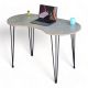 Bàn làm việc hạt đậu 120x60cm gỗ plywood chân sắt Hairpin SPD68210