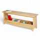 Ghế băng dài kết hợp giá để sách 120x30x45cm gỗ cao su GBD022