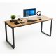 Bàn làm việc 180x60cm gỗ tràm chân sắt lắp ráp Rectang HBRT085