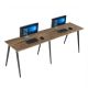 Bàn cụm 2 người 240x120cm gỗ plywood chân sắt hệ Đa Giác HDG009 Bàn cụm 2 người 240x120cm gỗ plywood chân sắt hệ Đa Giác HDG009