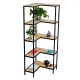 Kệ góc tường khung sắt 60x60x160cm gỗ cao su KGT68025 Kệ góc tường khung sắt 60x60x160cm gỗ cao su KGT68025
