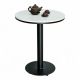Bàn cafe tròn 60cm mặt đá chân sắt CFD68217