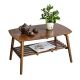 Bàn sofa chữ nhật 2 tầng 80x50x45cm gỗ cao su TT68270 Bàn sofa chữ nhật 2 tầng 80x50x45cm gỗ cao su TT68270