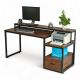 Bàn máy tính liền kệ để máy in 165x60cm gỗ cao su FD68061 Bàn máy tính liền kệ để máy in 165x60cm gỗ cao su FD68061