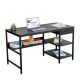Bàn làm việc 140x60cm chân kết hợp kệ sơn màu BD68114 Bàn làm việc 140x60cm chân kết hợp kệ sơn màu BD68114