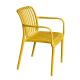 Ghế cafe nhựa đúc xẻ rãnh có tay tựa ST3046 Ghế cafe nhựa đúc xẻ rãnh có tay tựa ST3046