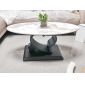 Bàn sofa đôi mặt đá ceramic chân sắt TT68287