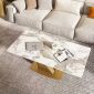 Bàn sofa chữ nhật 120x60x45cm mặt đá ceramic TT68292