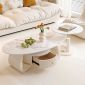 Bàn sofa đôi mặt đá chân sắt TT68308