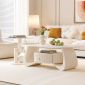Bàn sofa đôi mặt đá chân sắt TT682896