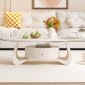 Bàn sofa đôi mặt đá chân sắt TT682896