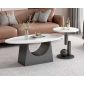 Bàn sofa đôi mặt đá ceramic chân sắt TT68298