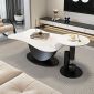 Bàn sofa đôi mặt đá chân sắt TT68286