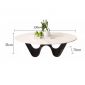 Bàn sofa hình Elip 130x70x35cm mặt đá ceramic TT68290