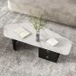Bàn sofa 120x58cm mặt đá ceramic chân sắt TT68301