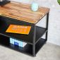 Kệ Tivi GEHA đơn giản 140cm khung sắt gỗ cao su KTV68073