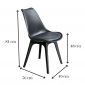 Kích thước ghế Eames nhựa