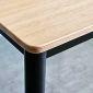 Bàn Ăn vuông 80cm gỗ Plywood chân sắt vuốt côn - BA154