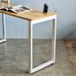 Bàn chữ L liền kệ sách 125x108cm gỗ cao su CD68031