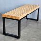 Ghế băng dài 120x36x45m gỗ cao su chân sắt GBD034