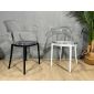 Ghế cafe lưng nhựa trong suốt GAK632