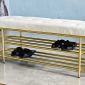 Ghế băng chờ bọc nệm 120x35x45cm khung sắt KG68037