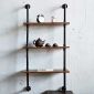 Kệ ống nước treo tường 3 tầng 60x30x120cm gỗ cao su KTT68024