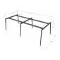 Chân sắt lắp ráp cho bàn 240x120cm hệ Đa Giác HDG012