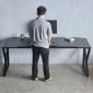 Bàn Gaming chữ K 200x80cm gỗ cao su GD68092