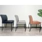 Ghế ăn nệm da microfiber chân sắt GAK192