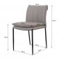 Ghế ăn nệm da microfiber chân sắt GAK192