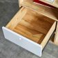 Kệ máy in nhỏ 76x40x60cm gỗ cao su KMI68003