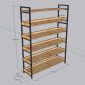 Kệ sách 6 tầng 120x34x160cm gỗ plywood KS68263