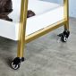 Kệ trưng bày di động 44x40x100cm gỗ cao su TDSL009