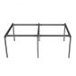 Chân sắt lắp ráp bàn cụm 4 người 200x120cm hệ Slean HCSL033