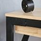 Bàn làm việc có ngăn kéo 120x50cm gỗ cao su chân chữ K BD68131